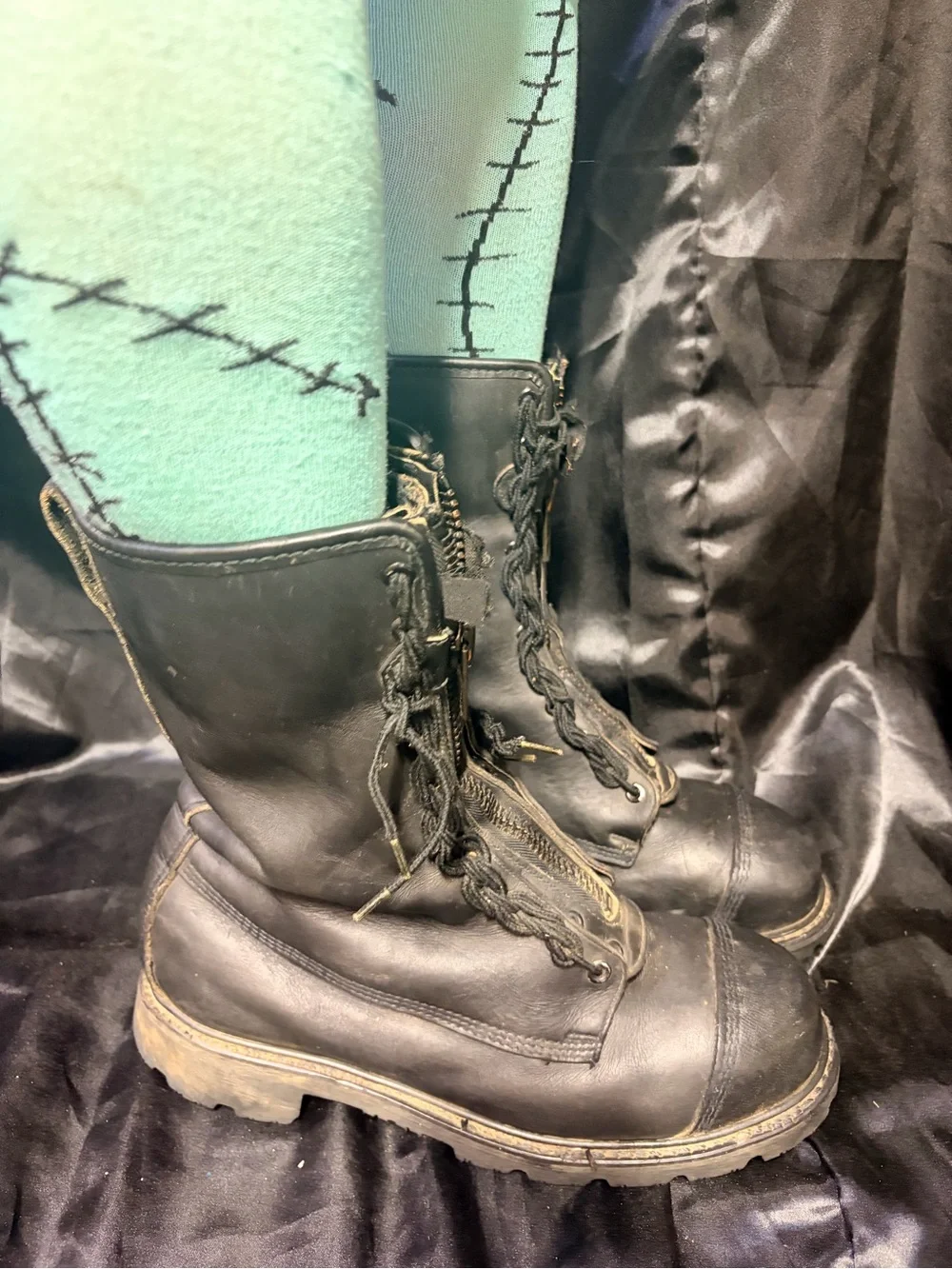 Vintage Authentic Weinbrenner Firefighter Boots Men’s 9 Goth Industrial 1997